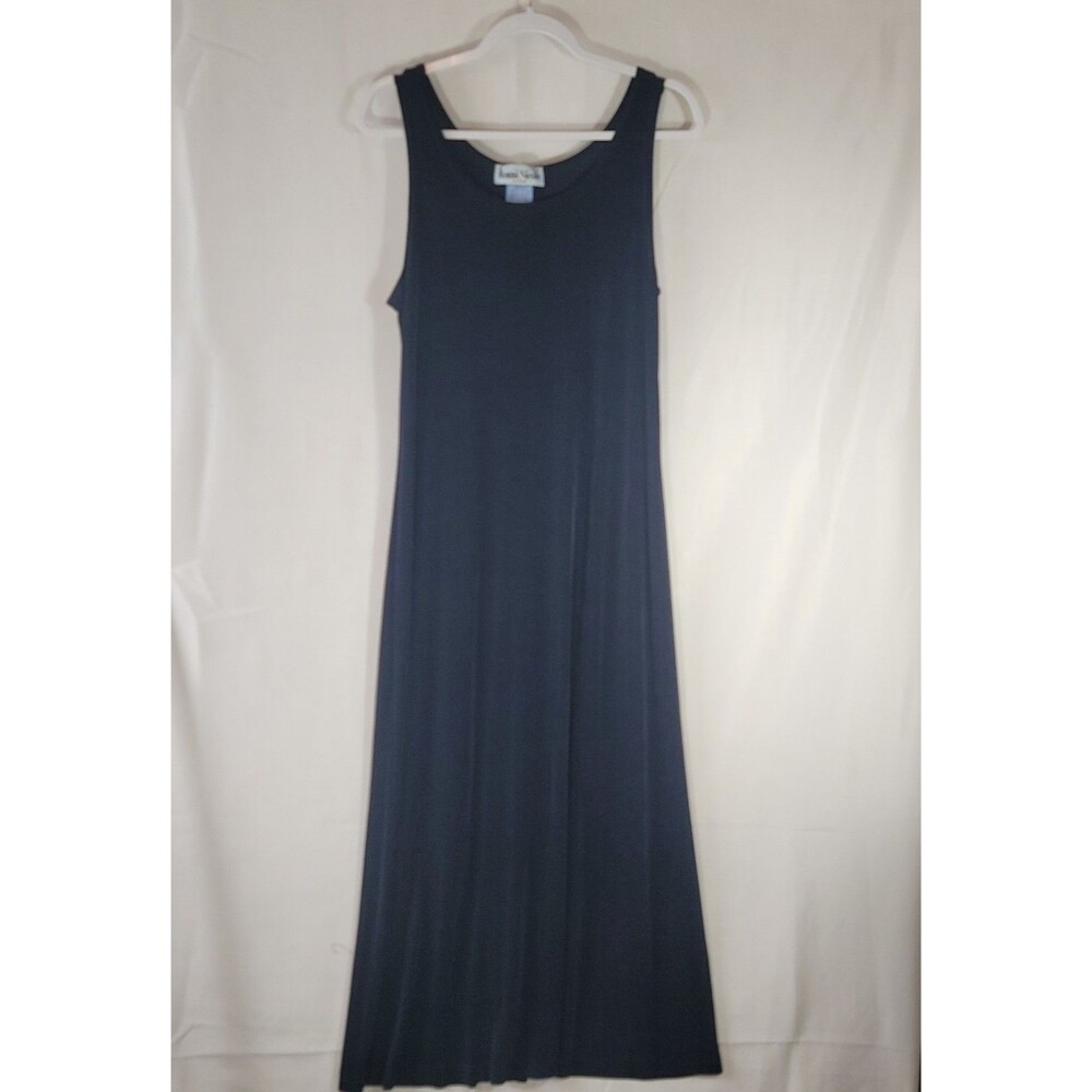 Vintage Ronni Nicole by Ouida Black Slinky Knit Maxi Dress Size 14 Whimsygoth